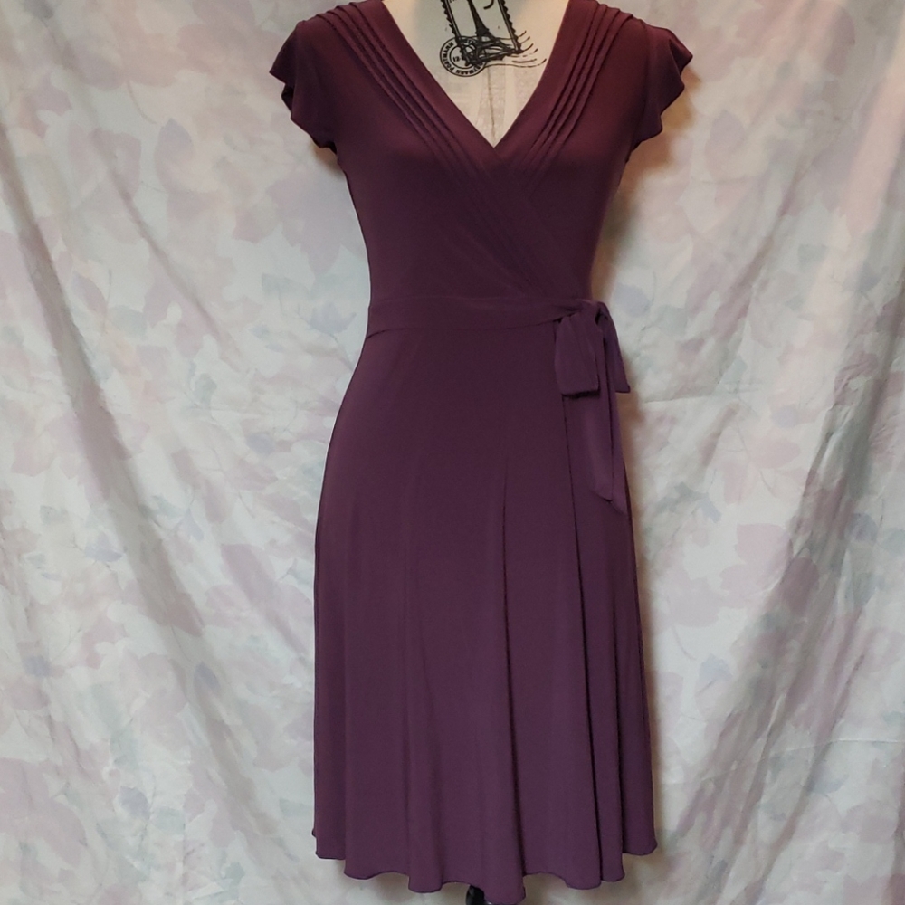 Faux wrap dress